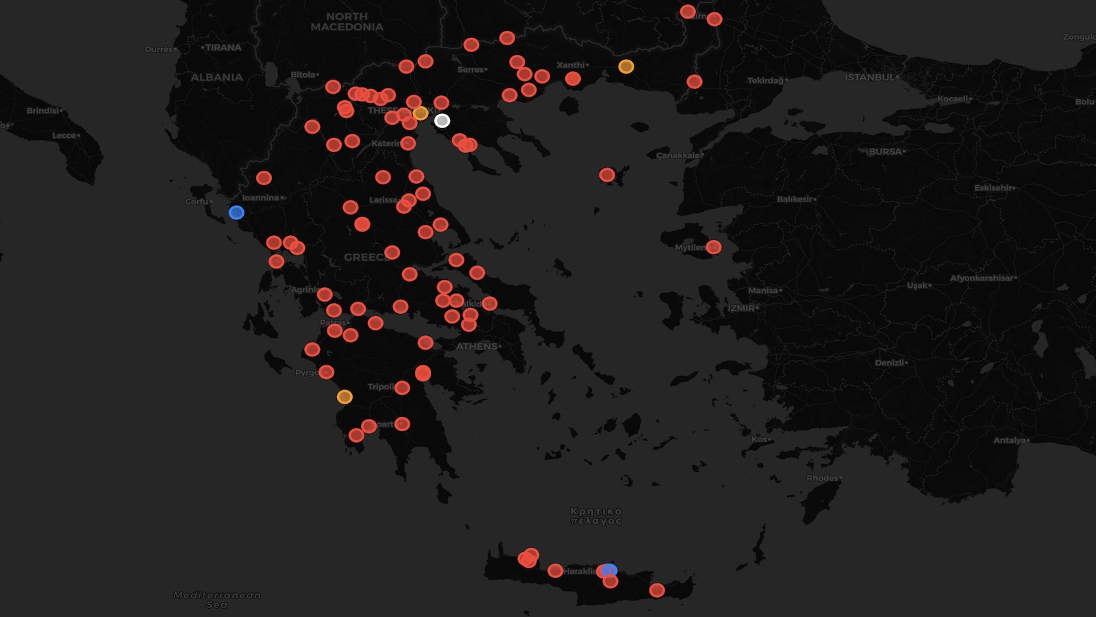 Τα 83 αγγίζουν τα αγροτικά μπλόκα στην Ελλάδα.
Πηγή: https://jodi.graphics/bloka/ Τα 83 αγγίζουν τα αγροτικά μπλόκα στην Ελλάδα.
Πηγή: https://jodi.graphics/bloka/