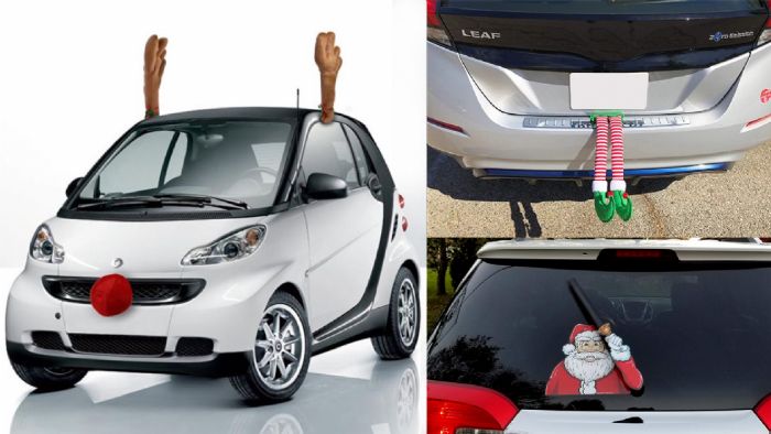 Κιτς, υπερβολικά ή «κουλά»: Χριστουγεννιάτικα αξεσουάρ αυτοκινήτου
