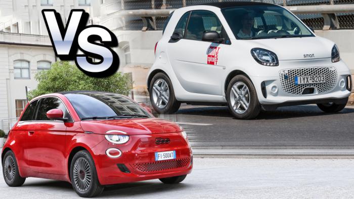 Ηλεκτρικά πόλης στα 20 χιλιάρικα: Fiat 500e Vs smart EQ 