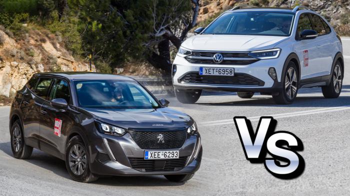 Peugeot 2008 Vs VW Taigo στη βασική! 