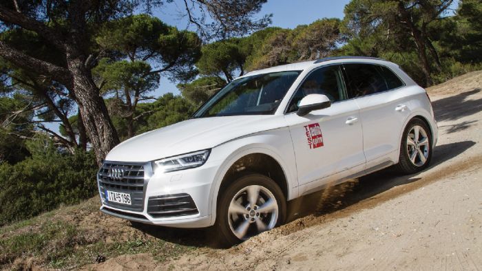 Δοκιμάζουμε το νέο τετρακίνητο Audi Q5 με τον turbo diesel κινητήρα χωρητικότητας 2,0 λτ. με απόδοση 190 ίππων. Δοκιμάζουμε το νέο τετρακίνητο Audi Q5 με τον turbo diesel κινητήρα χωρητικότητας 2,0 λτ. με απόδοση 190 ίππων.