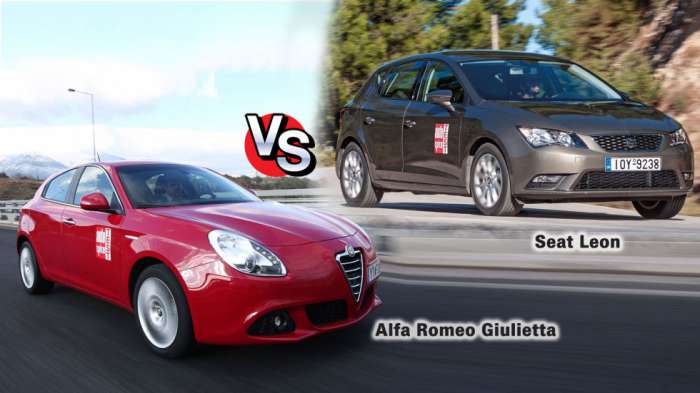 Συγκριτικό μεταχειρισμένων: Alfa Romeo Giulietta VS Seat Leon Συγκριτικό μεταχειρισμένων: Alfa Romeo Giulietta VS Seat Leon