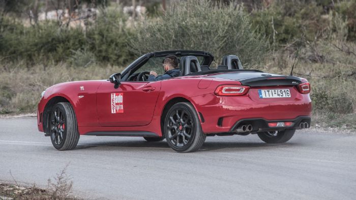 To Abarth 124 Spider είναι γρήγορο και αποτελεσματικό όποτε του ζητηθεί. 