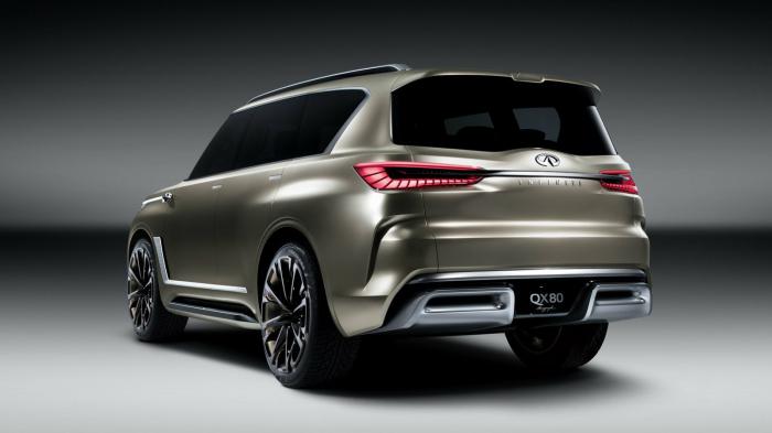 Η Infiniti αναφέρει ότι το QX Monograph αντιπροσωπεύει την πρώτη φορά που η νέα σχεδιαστική άποψη της εφαρμόζεται σε ένα αυτοκίνητο τέτοιου μεγέθους. Η Infiniti αναφέρει ότι το QX Monograph αντιπροσωπεύει την πρώτη φορά που η νέα σχεδιαστική άποψη της εφαρμόζεται σε ένα αυτοκίνητο τέτοιου μεγέθους.