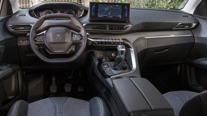 Εντυπωσιακό desing και premium προδιαγραφές για την καμπίνα του ανανεωμένου Peugeot 3008. Στάνταρ η έγχρωμη οθόνη αφής των 10 ιντσών.
