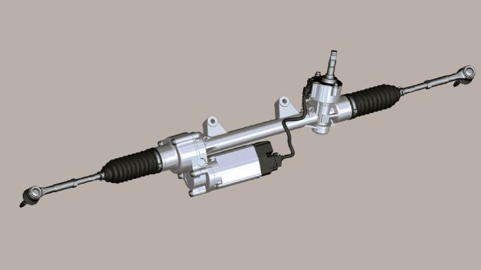 Η ηλεκτρική υποβοήθησης EPS (Electrically Power Steering) είναι πιο απλή κατασκευαστικά, μιας και αποτελείται από αισθητήρες και ένα ηλεκτρικό μοτέρ.