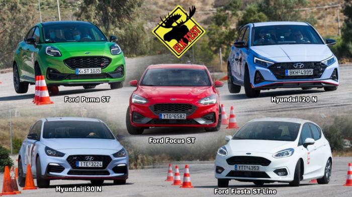 Elk Test: Ford και Hyundai κάνουν... πάρτι στον «Τάρανδο» 