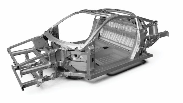 To χωροδικτύωμα από αλουμίνιο και ατσάλι του νέου Honda NSX.