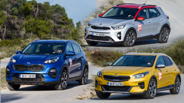 H SUV οικογένεια της Kia: Stonic Vs XCeed Vs Sportage 