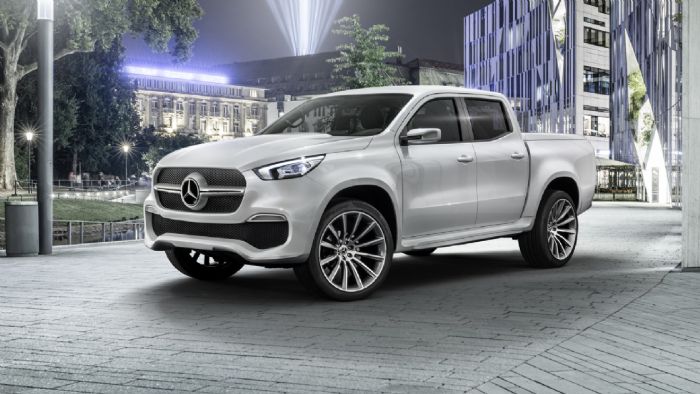 Μέσω του πρωτότυπου Concept X-CLASS, η Mercedes-Benz Vans μας δείχνει πώς θα είναι το πρώτο της pick-up, η X-Class, όταν αυτή περάσει στην παραγωγή. Μέσω του πρωτότυπου Concept X-CLASS, η Mercedes-Benz Vans μας δείχνει πώς θα είναι το πρώτο της pick-up, η X-Class, όταν αυτή περάσει στην παραγωγή.
