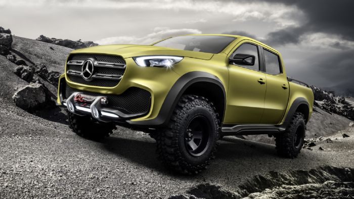 Το Concept X-CLASS powerful adventurer, μας δείχνει πως η μελλοντική X-Class θα έχει όλα τα σκληροτράχηλα χαρακτηριστικά της κλάσης των pick-up. Το Concept X-CLASS powerful adventurer, μας δείχνει πως η μελλοντική X-Class θα έχει όλα τα σκληροτράχηλα χαρακτηριστικά της κλάσης των pick-up.