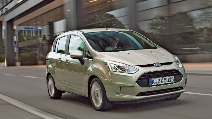 Απολαυστικό στο δρόμο είναι το Ford B-MAX, καταφέρνει να κρύψει καλά τον όγκο του. Απολαυστικό στο δρόμο είναι το Ford B-MAX, καταφέρνει να κρύψει καλά τον όγκο του.