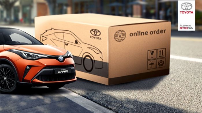 Αν θέλετε να παραγγείλετε on-line μοντέλο της Toyota, διαμoρφώστε το αυτοκίνητο της επιλογής σας  και κλικάρετε την επιλογή «Παραγγείλτε online».