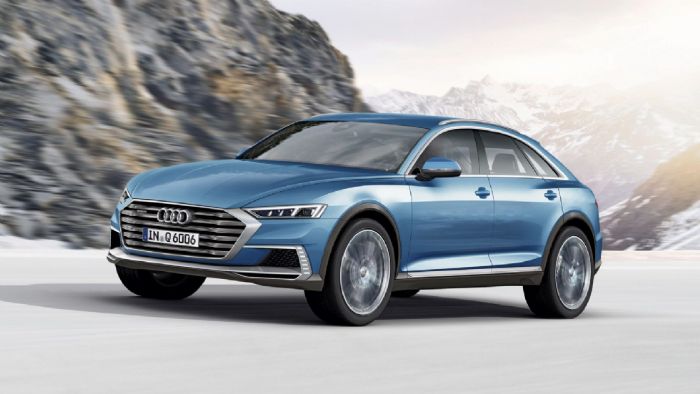 Το νέο Audi Q6 είναι η πρώτη είσοδος της μάρκας στα Crossover-Coupe, με τολμηρή σχεδίαση και υπερυψωμένες, κουπέ γραμμές (ηλεκτρονικά επεξεργασμένη εικόνα).