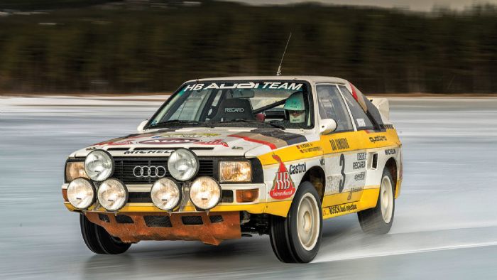 Η Audi χάρη στην τεχνολογία quattro έκανε πλάκα στους αντιπάλους της στο Παγκόσμιο Πρωτάθλημα Ράλλυ στις αρχές της δεκαετίας του ΅80. Η Audi χάρη στην τεχνολογία quattro έκανε πλάκα στους αντιπάλους της στο Παγκόσμιο Πρωτάθλημα Ράλλυ στις αρχές της δεκαετίας του ΅80.