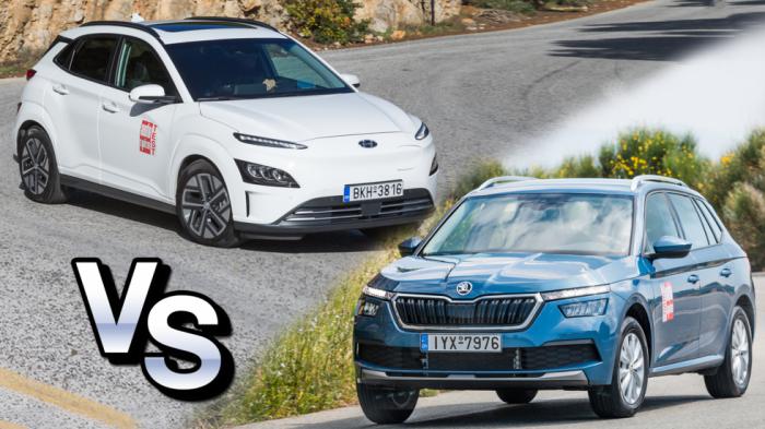 Hyundai Kona Electric Vs Skoda Kamiq G-TEC 