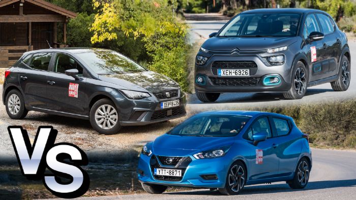 Citroen C3 Vs Nissan Micra Vs SEAT Ibiza 