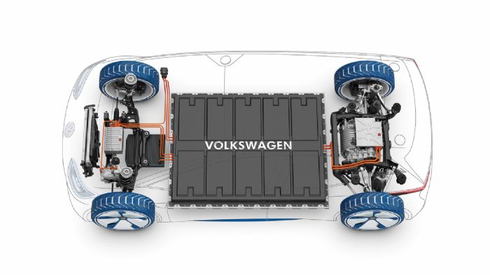 Η πλατφόρμα: με την MEB η VW εξέλιξε μια πλατφόρμα για όλα τα ηλεκτρικά μοντέλα του ομίλου.  Ως έξτρα υπάρχει χώρος για δεύτερο ηλεκτρικό μοτέρ και τετρακίνηση.  Οι μπαταρίες θα έχουν μέγεθος από 60 έως 100 kWh.  O στάνταρ πίσω κινητήρας αποδίδει 170 ίππους.  
