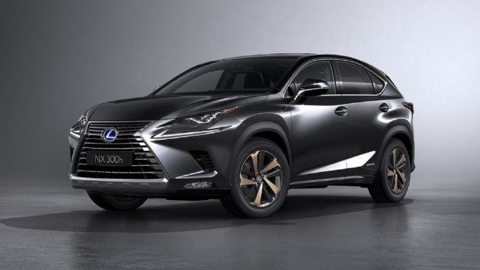 Το NX 300h έχει στοιχεία χρωμίου σε σχήμα L στα άκρα του προφυλακτήρα. Το NX 300h έχει στοιχεία χρωμίου σε σχήμα L στα άκρα του προφυλακτήρα.