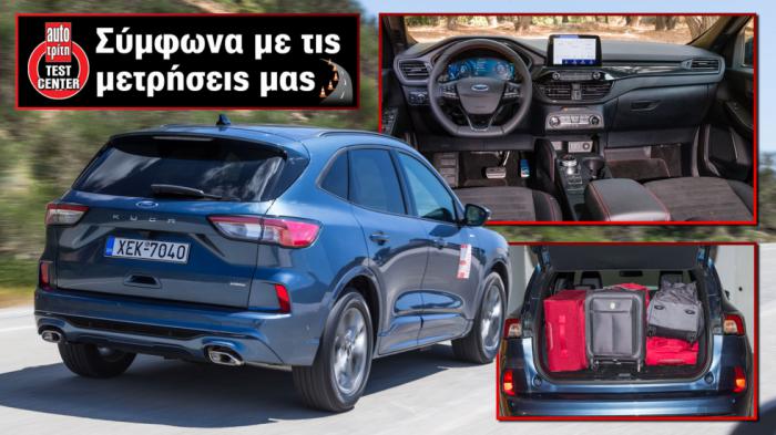 Τα δυνατά και τα αδύναμα στοιχεία του Ford Kuga μέσα από τις μετρήσεις του AutoΤρίτη Test Center.