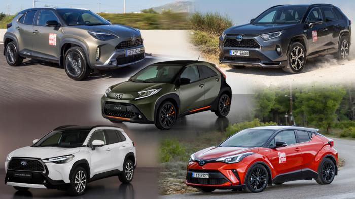 Όλα τα νέα SUV της Toyota: Από Aygo X έως Yaris & Corolla Cross μέχρι το RAV4 