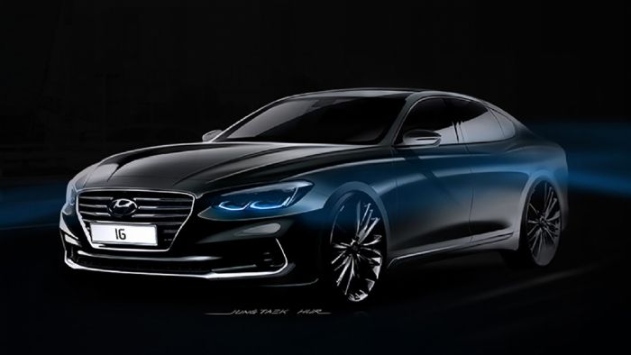 H Hyundai έχει εμφυσήσει νέα φιλοσοφία στο sedan της, με πιο δυναμικό και σπορ αμάξωμα, που μοιάζει περισσότερο με το Genesis G80.