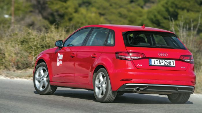 Εξαιρετική οδική συμπεριφορά για το A3 Sportback, που συνδυάζει ιδανικά την άνεση με τα τονισμένα οδικά χαρακτηριστικά. Εξαιρετική οδική συμπεριφορά για το A3 Sportback, που συνδυάζει ιδανικά την άνεση με τα τονισμένα οδικά χαρακτηριστικά.