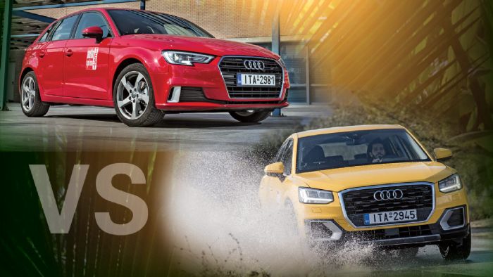Audi A3 SB 1,0 TFSI S-Tronic Vs Audi Q2 1,0 TFSI ultra Audi A3 SB 1,0 TFSI S-Tronic Vs Audi Q2 1,0 TFSI ultra