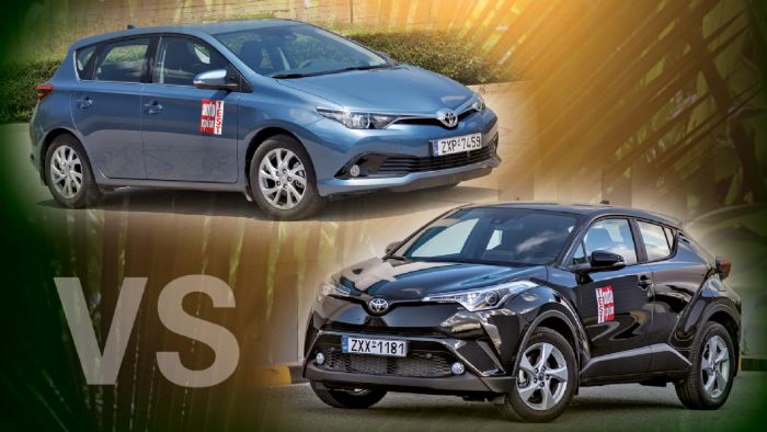 Toyota Auris 1,2T vs Toyota C-HR 1,2 T Toyota Auris 1,2T vs Toyota C-HR 1,2 T