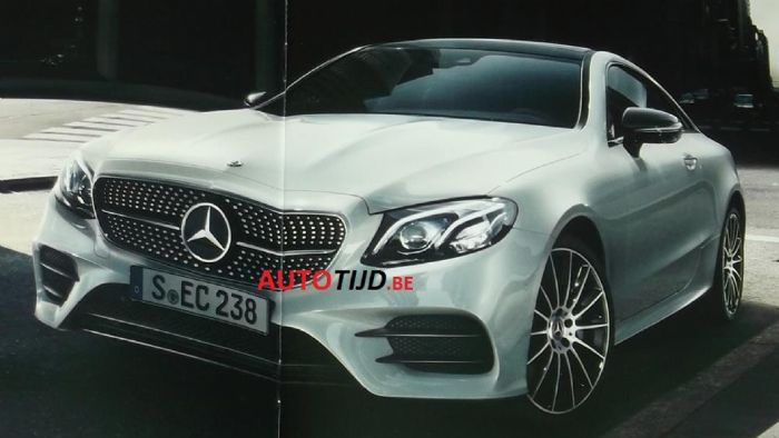 Συνάδελφοί μας από το βέλγικο site AutoTijd, βρήκαν και ανέβασαν τις εικόνες της νέας E-Class Coupe, όπως αυτή φαίνεται στο φυλλάδιό της. Συνάδελφοί μας από το βέλγικο site AutoTijd, βρήκαν και ανέβασαν τις εικόνες της νέας E-Class Coupe, όπως αυτή φαίνεται στο φυλλάδιό της.