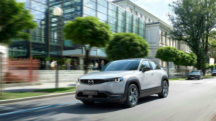 Mazda MX-30,Το Mazda MX-30 ανήκει στα μοντέλα που είναι ήδη διαθέσιμα στην ελληνική αγορά. Εφοδιάζεται με το ηλεκτρικό σύστημα κίνησης e-SKYACTIV που προσφέρει 143 ίππους και αυτονομία 209 χλμ.. Αυτό Mazda MX-30,Το Mazda MX-30 ανήκει στα μοντέλα που είναι ήδη διαθέσιμα στην ελληνική αγορά. Εφοδιάζεται με το ηλεκτρικό σύστημα κίνησης e-SKYACTIV που προσφέρει 143 ίππους και αυτονομία 209 χλμ.. Αυτό