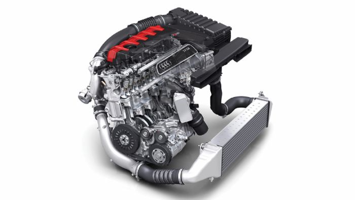 Ο πεντακύλινδρος εν σειρά κινητήρας της Audi με χωρητικότητα 2500 κυβικών.