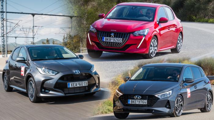 Τα best seller στη λιανική: Hyundai i20 Vs Peugeot 208 Vs Toyota Yaris 