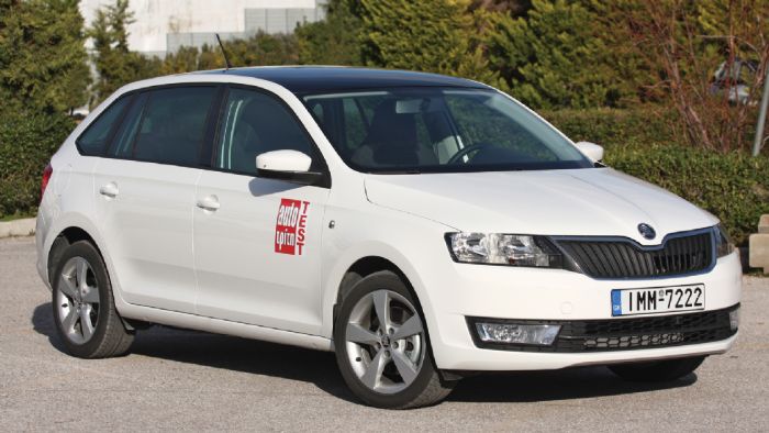 Στο Rapid Spaceback, η εμφάνιση είναι σαφέστατα πιο «σοβαρή». Στο Rapid Spaceback, η εμφάνιση είναι σαφέστατα πιο «σοβαρή».
