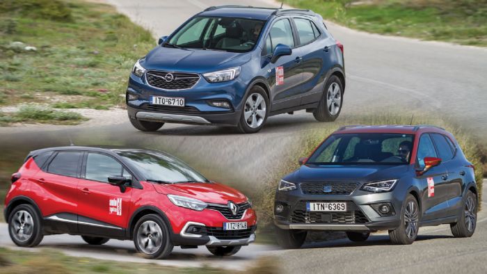 Opel Mokka X VS Renault Captur VS SEAT Arona