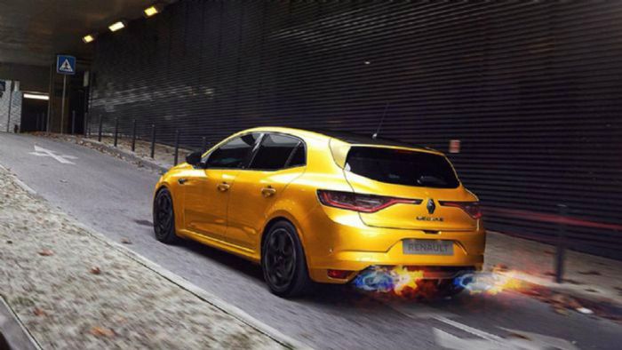 Είναι πολύ πιθανό το νέο Megane R.S. να εξοπλίζεται με τετρακίνηση. Είναι πολύ πιθανό το νέο Megane R.S. να εξοπλίζεται με τετρακίνηση.