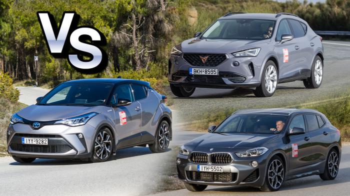 Coupe & σπορτίφ SUV: BMW X2 Vs CUPRA Formentor Vs Toyota C-HR 