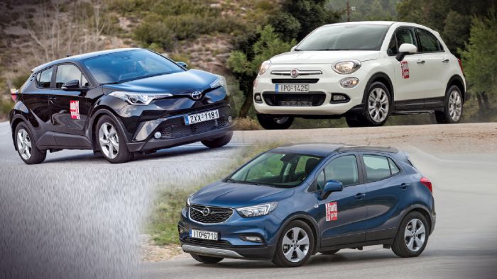 Fiat 500X Vs Opel Mokka X Vs Toyota C-HR