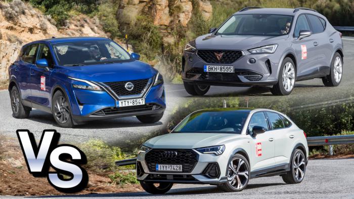 Audi Q3 Vs Cupra Formentor Vs Nissan Qashqai 