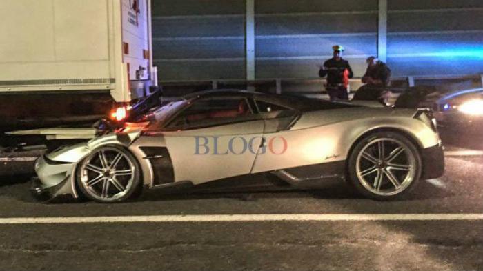 H αυτοκινητοβιομηχανία Pagani θα παράγει μόνο 20 Huayra BC και ένα από αυτά ενεπλάκη σε σοβαρό ατύχημα στη Ρώμη.