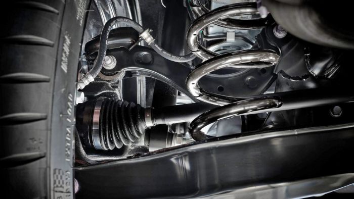 Η εξελιγμένη πίσω ανάρτηση του Toyota GR Yaris. Η εξελιγμένη πίσω ανάρτηση του Toyota GR Yaris.