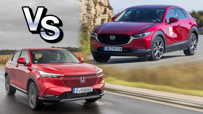 Υβριδικό Honda HR-V ή «ξεχωριστό» Mazda CX-30; Υβριδικό Honda HR-V ή «ξεχωριστό» Mazda CX-30;