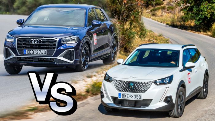 Peugeot e2008 Vs Audi Q2 