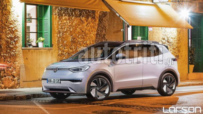 Ψηφιακό σχέδιο για το πως θα μπορούσε να μοιάζει το ηλεκτρικό VW των 20.000 ευρώ.