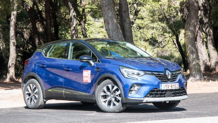 Renault Captur: 344-465 λίτρα Renault Captur: 344-465 λίτρα