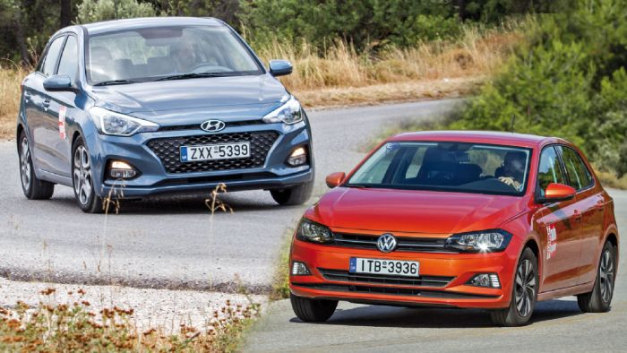 Η μάχη της βασικής VW Polo Vs Hyundai i20 hyundai i20