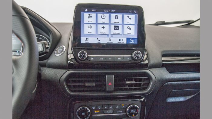 Στάνταρ είναι στην 4Χ4 έκδοση του Ford EcoSport η «καλή» οθόνη αφής των 8 ιντσών του SYNC3.