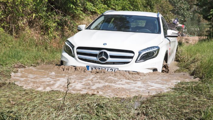 Υδάτινο πέρασμα: Μια παραδοσιακή off road δοκιμασία, στην οποία εμείς υποβάλαμε τα δικίνητα Crossover της δοκιμής μας.