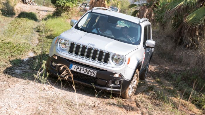 Το Jeep Renegade δεν έχει ουσιαστικό πρόβλημα στις light εκτός δρόμου περιηγήσεις. Μια τετρακίνητη έκδοση με 1,6 diesel κινητήρα, θα ήταν εξαιρετική πρόταση.