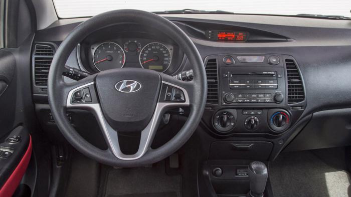 Το εσωτερικό και τα μηχανικά μέρη του Hyundai i20 δεν έχουν εκτεταμένες φθορές